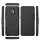 Handy Tasche Lenovo Motorola Panzer Hülle Hybrid Case Cover Schutzhülle Bumper Motorola Moto E7 Schwarz