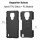 Handy Tasche Lenovo Motorola Panzer Hülle Hybrid Case Cover Schutzhülle Bumper Motorola Moto E7 Schwarz