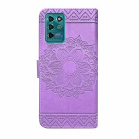 Handy Tasche für ZTE Blade Hülle Schutzhülle Klapphülle Flip Case Schale Etui BF Lila Blade V30 Vita