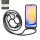 Handykette für Samsung Galaxy A25 – Handyhülle mit Band Kordel Schwarz