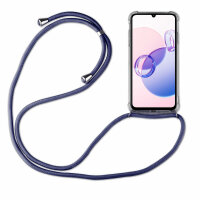 Handykette Xiaomi Redmi 13C / Poco C65 Handyhülle mit Band Hülle mit Kordel Blau
