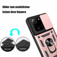 Outdoor Panzer Hülle Xiaomi 13T / 13T Pro Handyhülle Kameraschutz Ringhalter Rosegold
