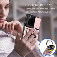 Outdoor Panzer Hülle Xiaomi 13T / 13T Pro Handyhülle Kameraschutz Ringhalter Rosegold