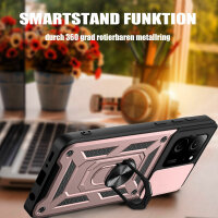 Outdoor Panzer Hülle Xiaomi 13T / 13T Pro Handyhülle Kameraschutz Ringhalter Rosegold