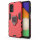 Hülle für Samsung Galaxy A13 4G, Schutzhülle Handy Tasche Ring Case Cover Bumper Rot
