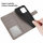 Hülle für Xiaomi Redmi 12C Handyhülle Handy Tasche Klapphülle Wallet Case Etui Grau