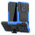 Handy Tasche Lenovo Motorola Panzer Hülle Hybrid Case Cover Schutzhülle Bumper Motorola Moto E6 Plus Blau