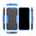 Handy Tasche Lenovo Motorola Panzer Hülle Hybrid Case Cover Schutzhülle Bumper Motorola Moto E6 Plus Blau