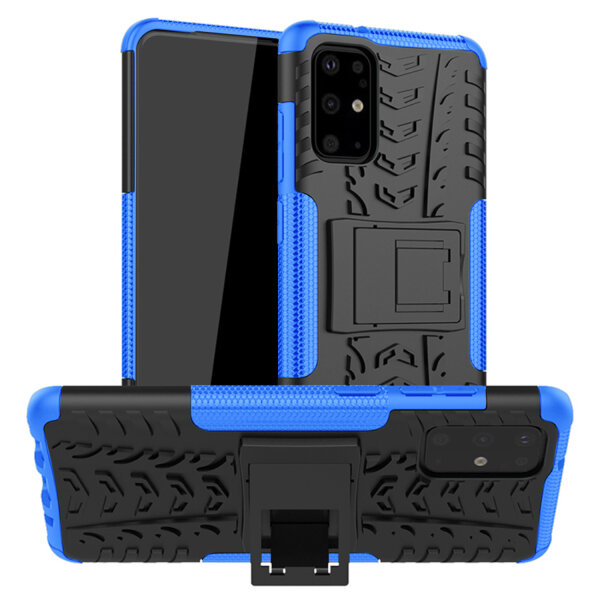 Handy Tasche für Samsung Galaxy Case Panzer Hülle Cover Schutzhülle Etui Bumper Galaxy S20+ SM-G985 Blau