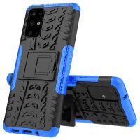 Handy Tasche für Samsung Galaxy Case Panzer Hülle Cover Schutzhülle Etui Bumper Galaxy S20+ SM-G985 Blau