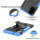 Handy Tasche für Samsung Galaxy Case Panzer Hülle Cover Schutzhülle Etui Bumper Galaxy S20+ SM-G985 Blau
