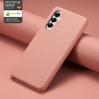 Hülle Handyhülle Stoßfeste Handy Tasche Ultra-Dünn Case Leder Bumper für Samsung Galaxy S24 Rosa