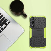 Outdoor Hülle für Samsung Galaxy S23 Handyhülle Handy Tasche Bumper TPU Silikon Grün