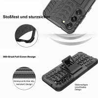 Outdoor Hülle für Samsung Galaxy S23+ Handyhülle Handy Tasche Bumper TPU Silikon Schwarz