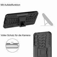 Outdoor Hülle für Samsung Galaxy S23+ Handyhülle Handy Tasche Bumper TPU Silikon Schwarz