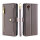 Handykette Samsung Hülle mit Band Handyhülle Kartenfächer PU Leder Umhängetasche Galaxy Xcover 7 Grau