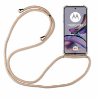 betterfon Handykette für Motorola Moto G13 / G23 Handyhülle mit Band Hülle Beige / Braun