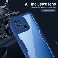 360° Grad Hülle Xiaomi Redmi 10C Rundum vollschutz Integriertem Displayschutz Lila