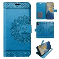 Handyhülle für ZTE Blade A71 – Klapphülle Mandala Blau