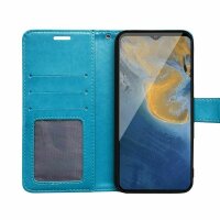 Handyhülle für ZTE Blade A71 – Klapphülle Mandala Blau