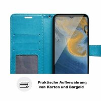 Handyhülle für ZTE Blade A71 – Klapphülle Mandala Blau