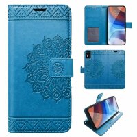 Handyhülle für ZTE Blade A71 – Klapphülle Mandala Blau