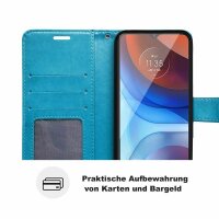 Handyhülle für ZTE Blade A71 – Klapphülle Mandala Blau
