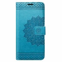Handyhülle für ZTE Blade A71 – Klapphülle Mandala Blau