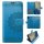 Handyhülle für ZTE Blade A71 – Klapphülle Mandala Blau