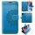 Handyhülle für ZTE Blade A71 – Klapphülle Mandala Blau