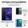 Huawei Handy Tasche Handyhülle Schutz Hülle Blumen Flip Cover Buch Case Etui Huawei Mate 20 Lite Blau