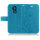 Huawei Handy Tasche Handyhülle Schutz Hülle Blumen Flip Cover Buch Case Etui Huawei Mate 20 Lite Blau