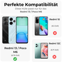 Hülle für Xiaomi Redmi 13 / Poco M6 Handyhülle Klapphülle Handy Tasche Flip Case