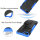 Handy Tasche für Apple iPhone Panzer Cover Case Schutz Hülle Etui Schale Bumper Apple iPhone SE 2020 Blau