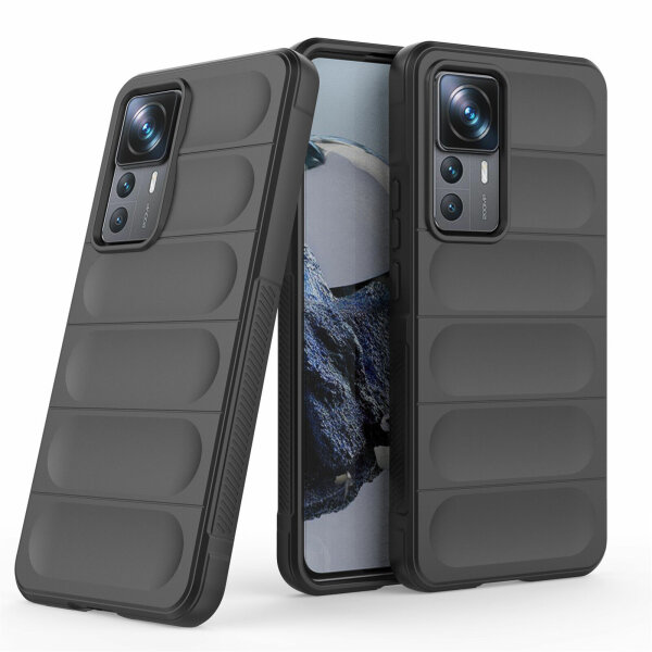 betterfon Airbag Case für Xiaomi 12T Pro 5G Hülle Handyhülle Silikon Case  Schwarz