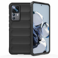 betterfon Airbag Case für Xiaomi 12T Pro 5G Hülle Handyhülle Silikon Case  Schwarz