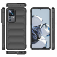 betterfon Airbag Case für Xiaomi 12T Pro 5G Hülle Handyhülle Silikon Case  Schwarz