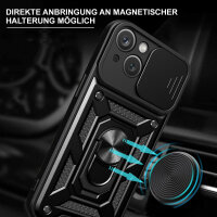 Handyhülle für Apple iPhone 15 - Panzer Case Schwarz