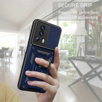 Outdoor Panzer Hülle Xiaomi 13 Lite Handyhülle mit Kameraschutz Ringhalter Case Blau