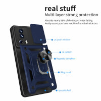 Outdoor Panzer Hülle Xiaomi 13 Lite Handyhülle mit Kameraschutz Ringhalter Case Blau