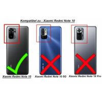 Schutz Hülle Xiaomi Handy Tasche Case Cover Silikon Schale Outdoor Handyhülle BF Xiaomi Redmi Note 10 Rot