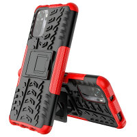 Schutz Hülle Xiaomi Handy Tasche Case Cover Silikon Schale Outdoor Handyhülle BF Xiaomi Redmi Note 10 Rot