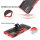 Schutz Hülle Xiaomi Handy Tasche Case Cover Silikon Schale Outdoor Handyhülle BF Xiaomi Redmi Note 10 Rot