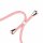 Handy Hülle mit Band Schutzhülle Handykette Seil Silikon Handy Tasche mit Schnur Samsung Galaxy A42 5G Rosa