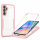 360° Grad Hülle für Samsung Galaxy A05s Handyhülle mit Integriertem Displayschut Rosa