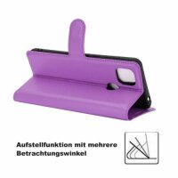 Handyhülle für ZTE Blade L8 – Klapphülle PU-Leder Lila