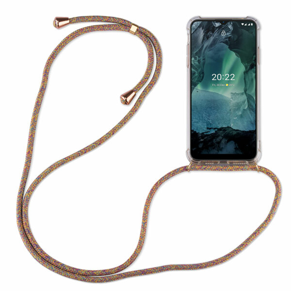 betterfon Handykette für Nokia G11 Plus Handyhülle mit Band Hülle Smartphone Rainbow