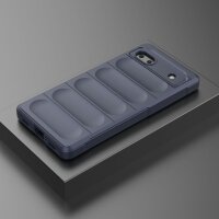 Hülle für Google Pixel 6A Handyhülle Handy Tasche Back Cover Bumper TPU Case Blau