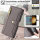 Handykette Samsung Hülle mit Band Handyhülle Kartenfächer PU Leder Umhängetasche Galaxy S23+ Grau