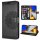 Handyhülle Hülle für Xiaomi POCO M4 Pro 4G, Handy Tasche Schutz Flip Case Schale Schwarz